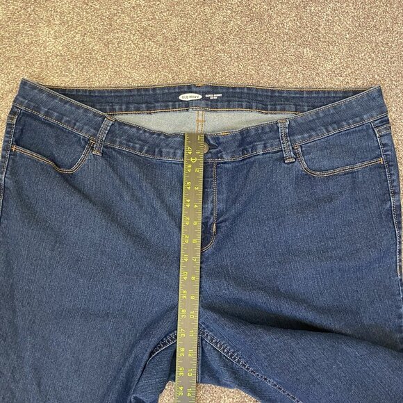 Old Navy Women's Super Skinny Jeans Size 22 Plus Short Blue Mid-Rise Stretch GUC - Picture 6 of 12